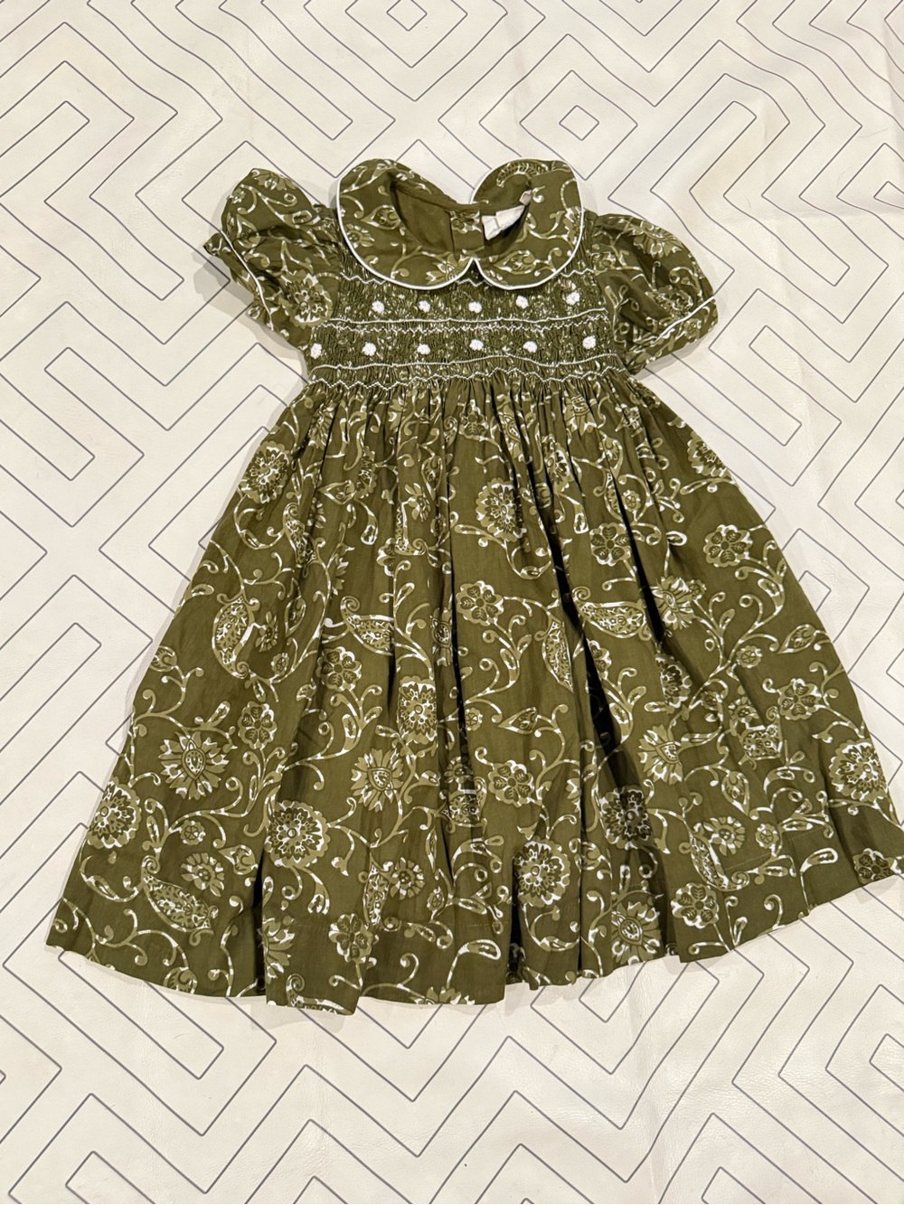 Julia Amory Green Floral Dress